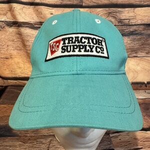 TSC Tractor Supply Co Hat Cap Aqua Blue Adjustable Strapback Farm & Ranch Supply